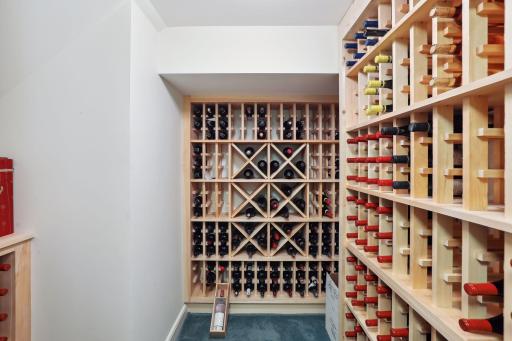 Temperature controlled wine cellar. Approx. 330 bottle capacity