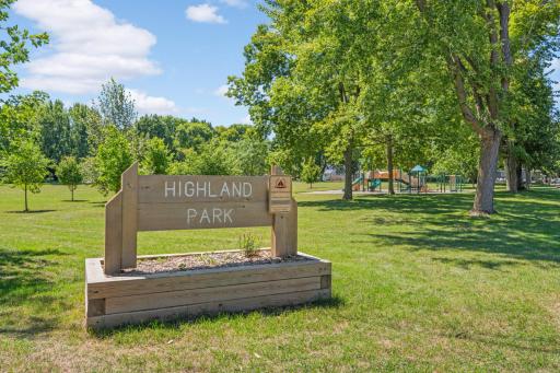 Highland Park is also located nearby. Fully equipped with grassy fields and a playground!