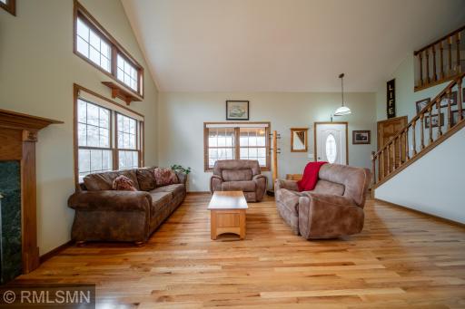 Living Room with freshly refinished hardwood floors!