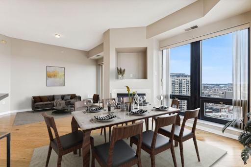 Ten foot ceilings and spectacular panoramic skyline views!