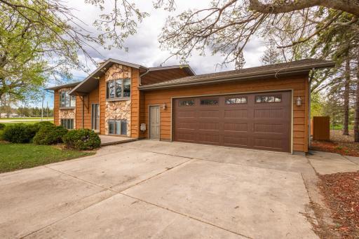 Concrete driveway providing additional parking spaces and easy maintenance