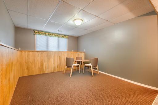 There is a flex space that looks out onto the Lake side of the home.