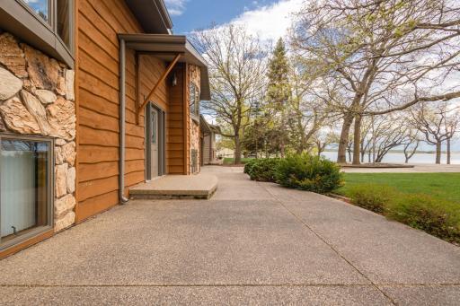 The front patio offers the perfect setting to host a fun evening sunset view or to relax and reflect.