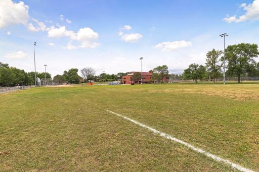 A field view at North Dale Recreation Center.