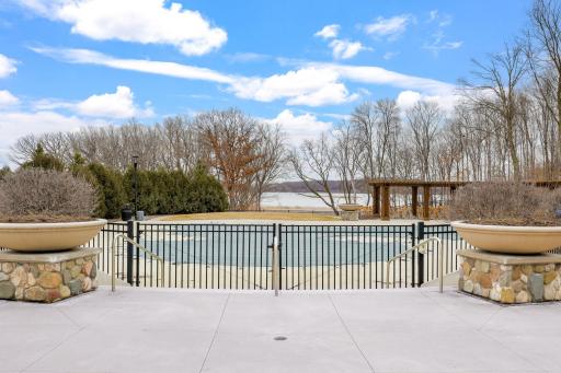 One of two community pools for your summertime enjoyment! This pool overlooks Haldstead's Bay on Lake Minnetonka.