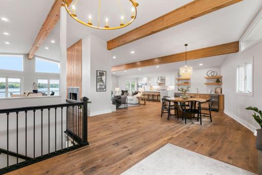 Open layout and incredible views from the entry!