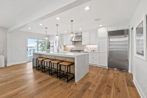 White Oak engineered hardwood flooring throughout the stunning kitchen!