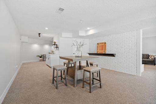Separate area for a game table or future bar in the Amusement Area