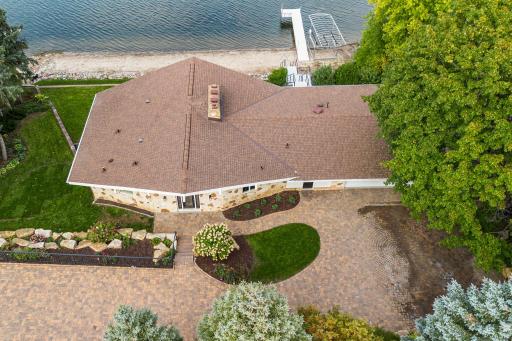 Concrete paver walkway to both formal & informal entrances
