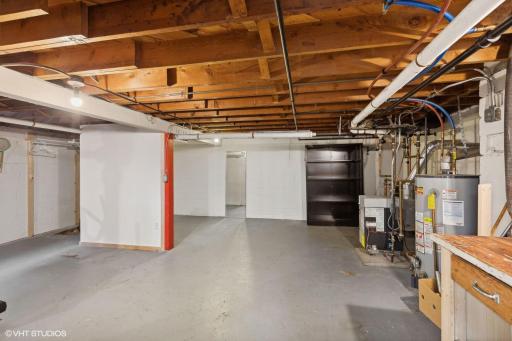 Large, clean basement with storage and tons of possibilities
