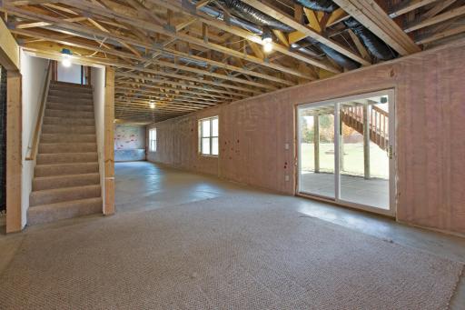 This awesome basement has heated floors and is ready for your finishing ideas!