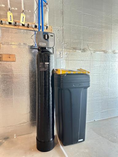 Water softener installed and included with this home.