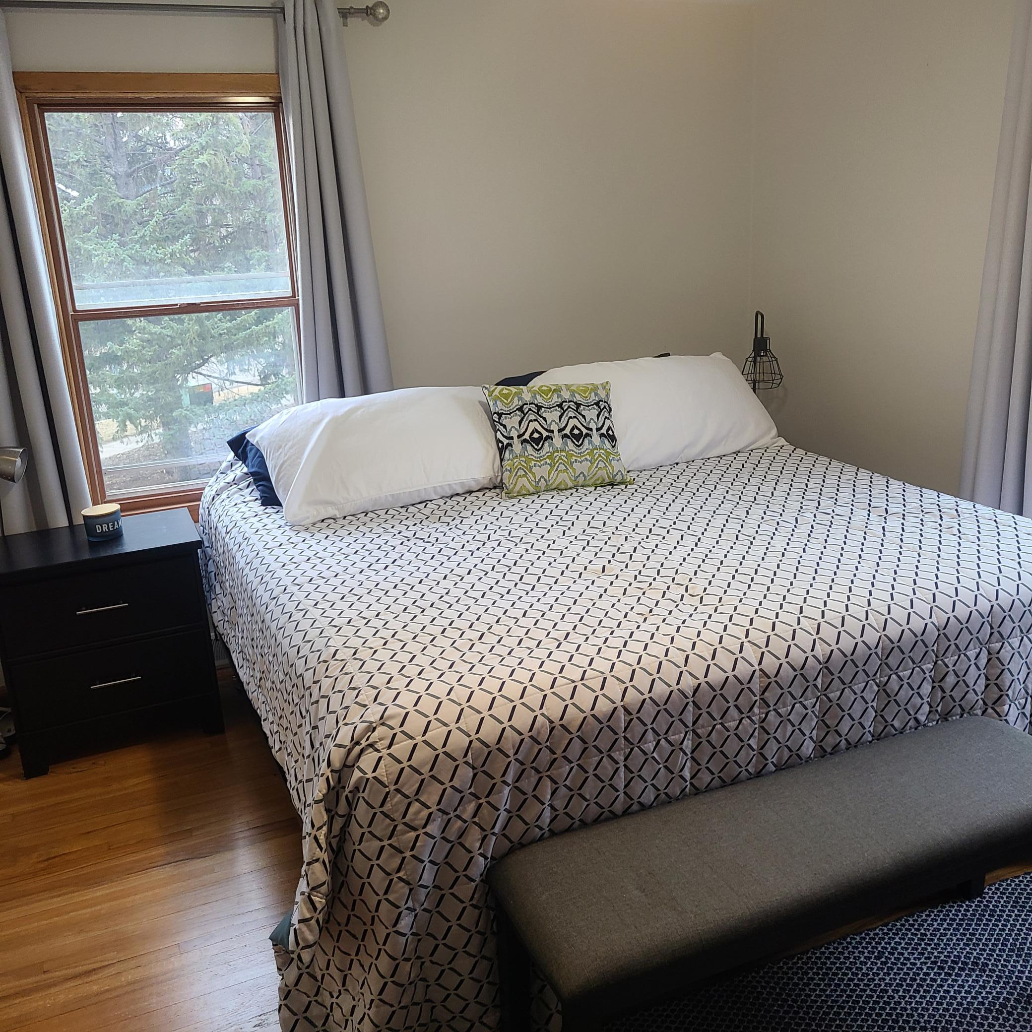 Primary Bedroom - fits a king size bed