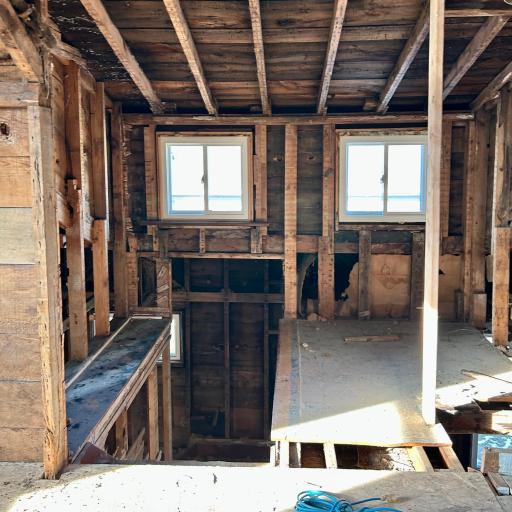 Stairs to upper level