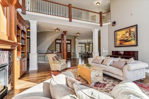Stunning open concept floor plan is perfect for entertaining family and friends.