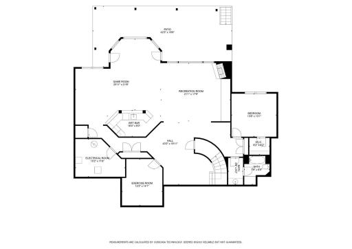 Lower Level Floor Plan 650 Hidden Creek Trail