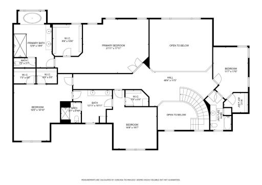 Upper Level Floor Plan 650 Hidden Creek Trail
