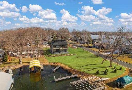 Two docks that are located on the property.