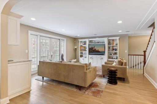 Such a lovely family room space off the dining room space...awesome open floor concept - great flow throughout!