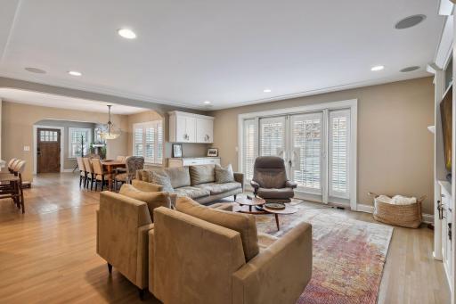 Fabulous open floor plan - so spacious & cozy spaces.