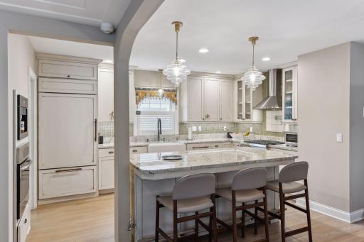 Fabulous kitchen space - added Miele coffee dispenser too