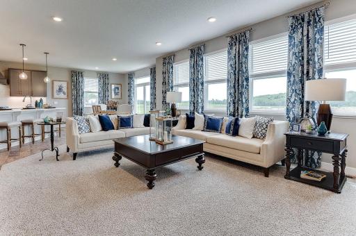 The view looking back from the family room! *Photo of model home - colors and options may vary*