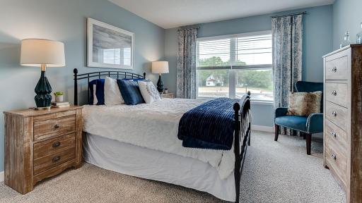 Each of the home's three secondary upper level bedrooms are spacious, and each have immediate access to their own bath - two of which share a Jack and Jill!
*Photo of model home - colors and options may vary*