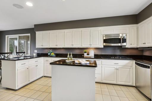 Kitchen island adds even more cabinet space
