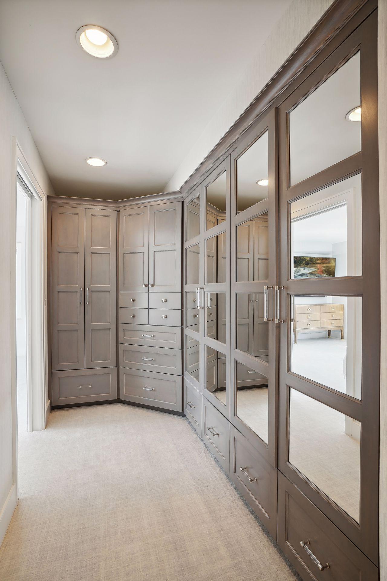 Custom built-ins in the Primary Closet
