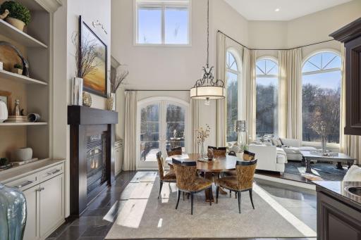 Formal dining space adjacent to living room