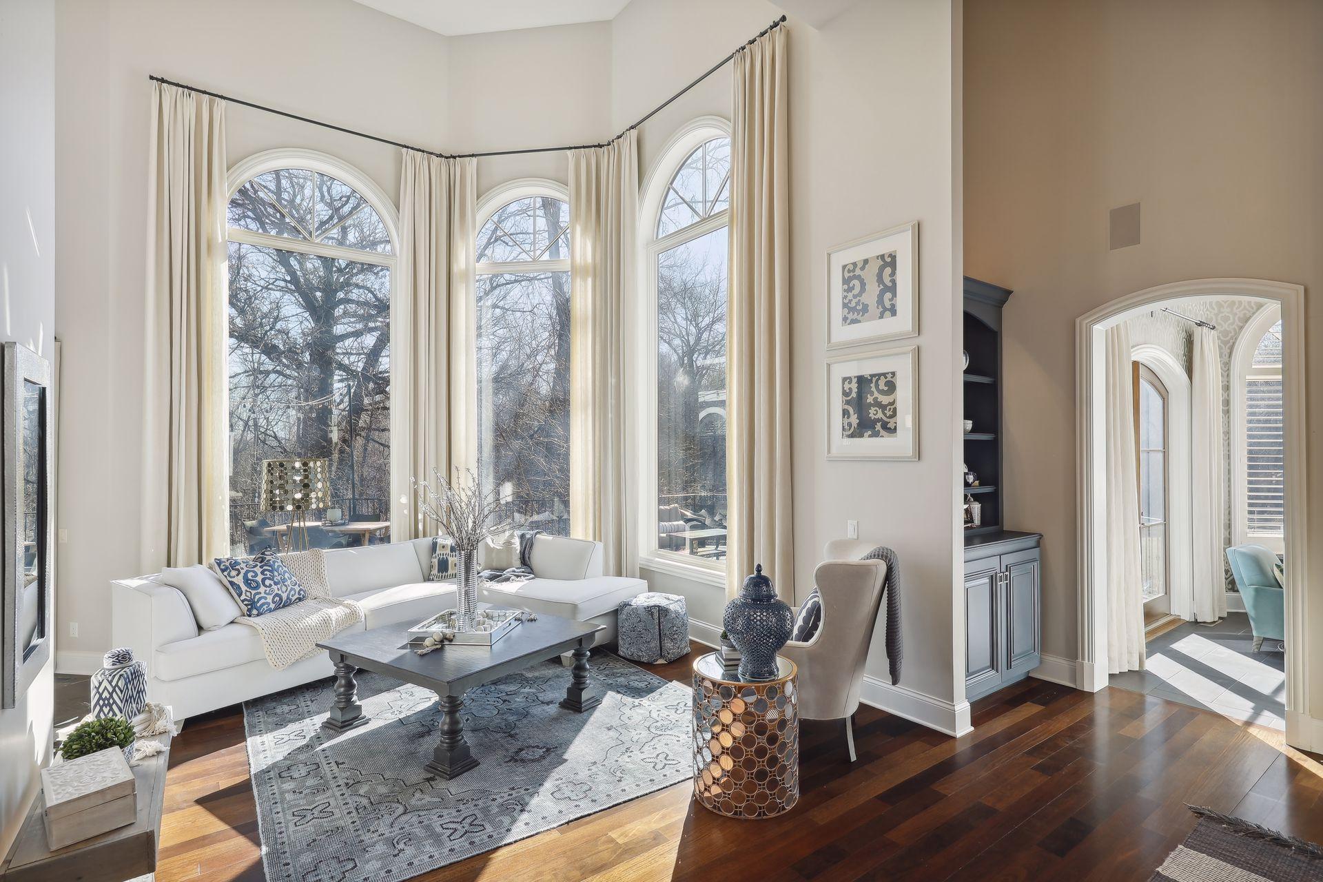 Living room off kitchen