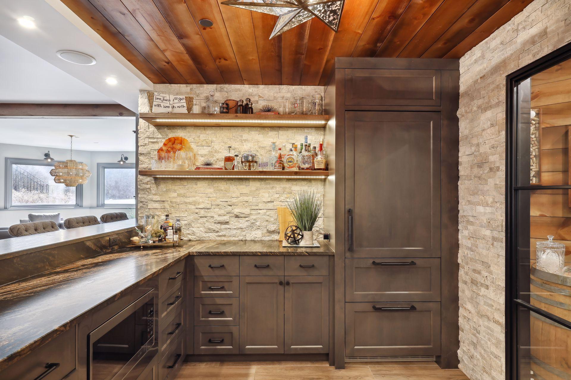 Large refrigerator with freezer drawers