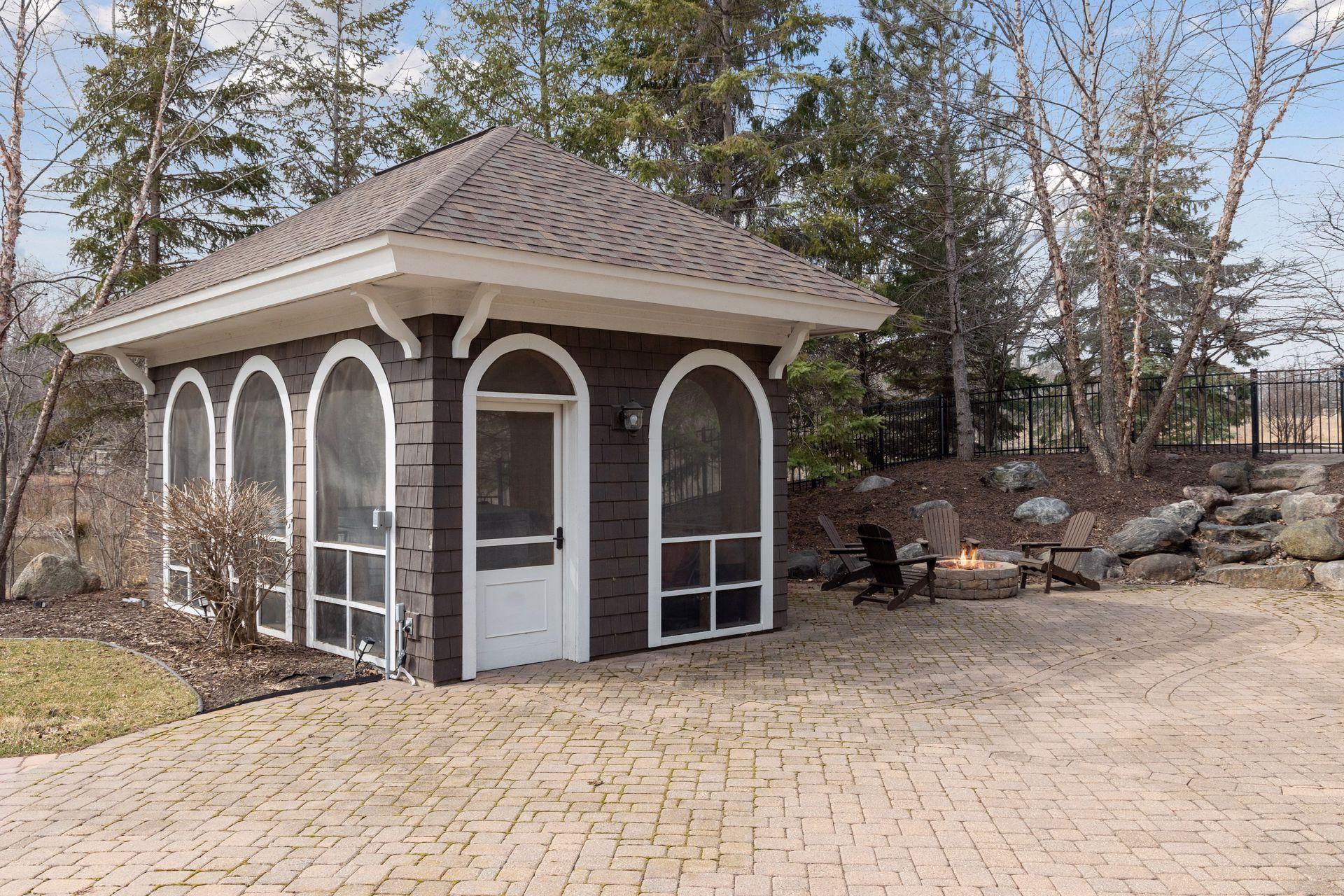Gazebo with hottub