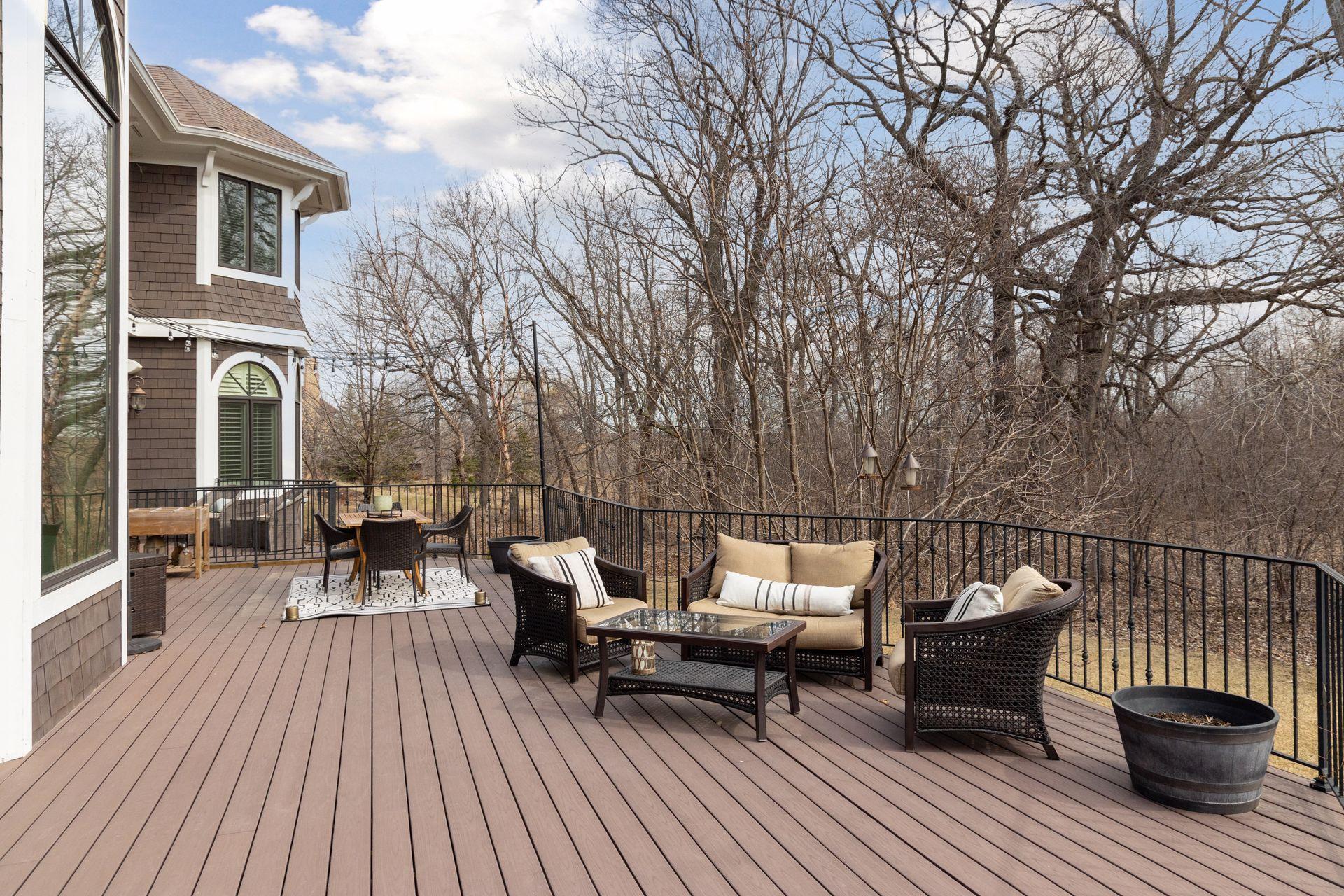 Large composite decking