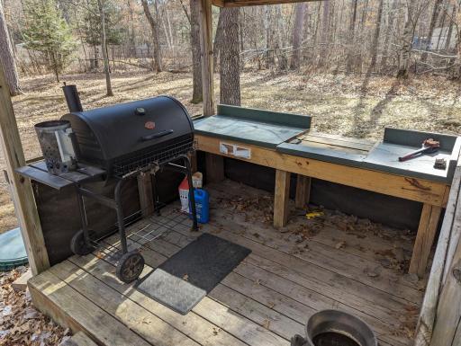 Covered Barbecue Station