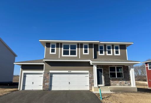 Photo for 1655 Oak Creek Drive, Chaska, MN 55318 - Listing #6501372 Welcome to the Bridgewater in Oak Creek! Picture yourself enjoying a cup of coffee while watching the sunrise from your covered front porch or a nice cool beverage on a hot summer evening. *Actual photo of home.