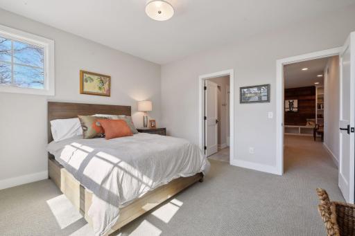 This bedroom provides an ensuite full bath