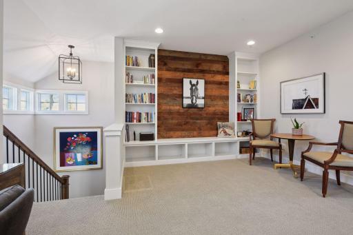 Upstairs is an open loft providing additional "hang out" space