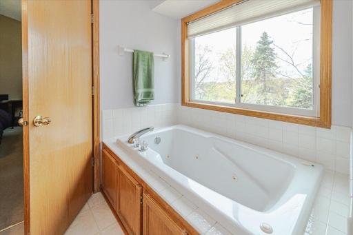 This primary bath receives great natural light!
