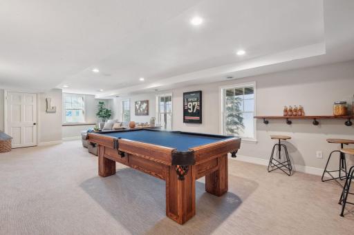 Walkout lower level offers ample space to entertain and gather.