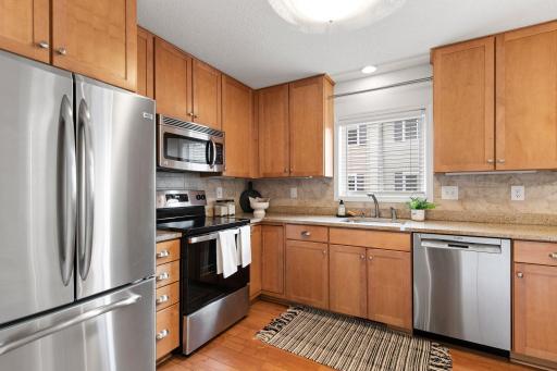 Bright, roomy kitchen with lots of counterspace