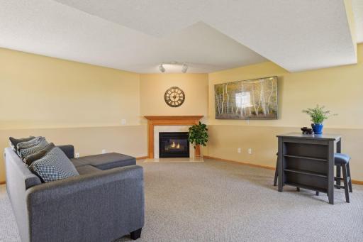 Enjoy the gas fire place in the lower level