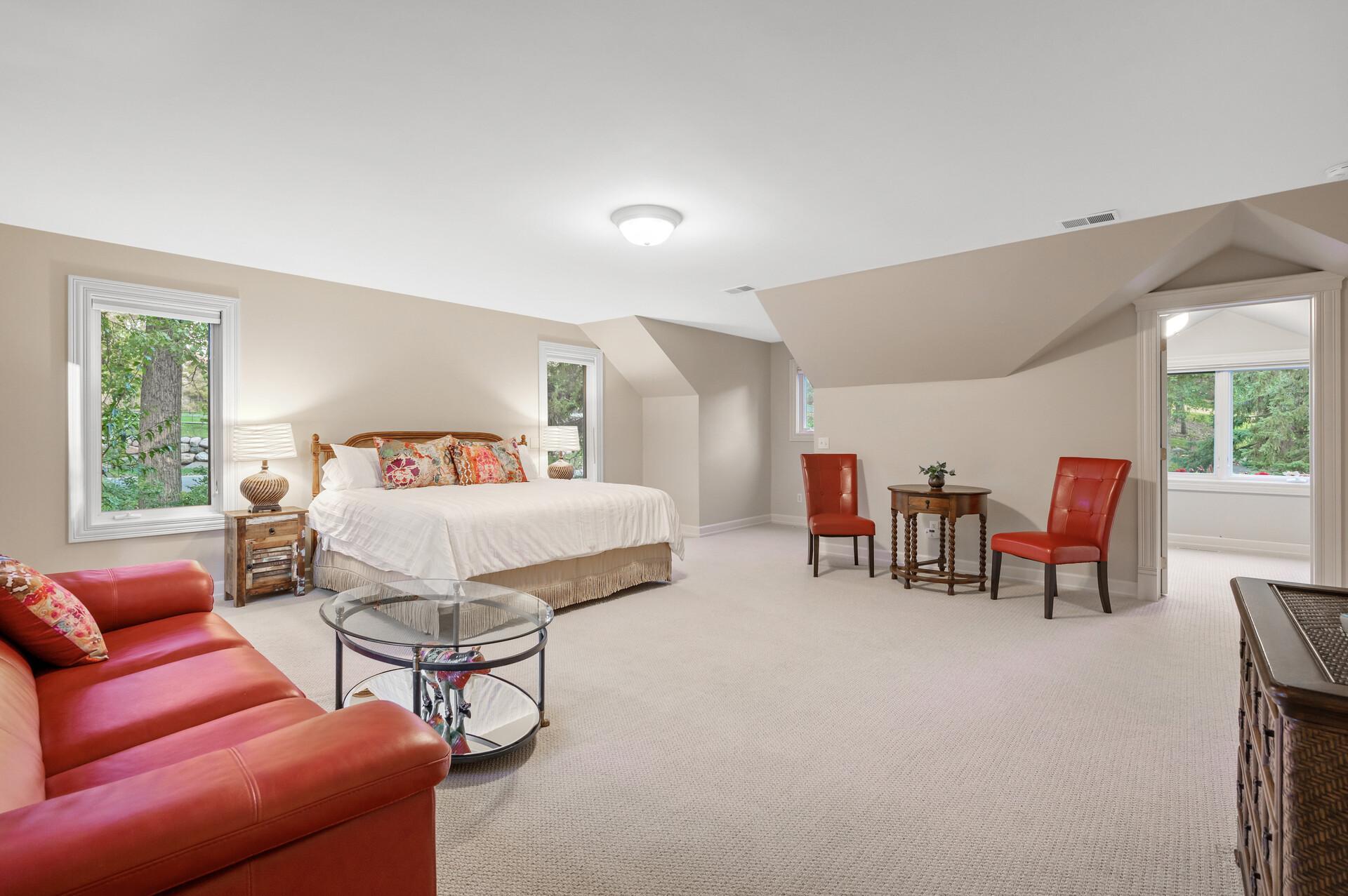 With an upper-level in-law suite or second primary suite, this home offers ample space for family and guests.