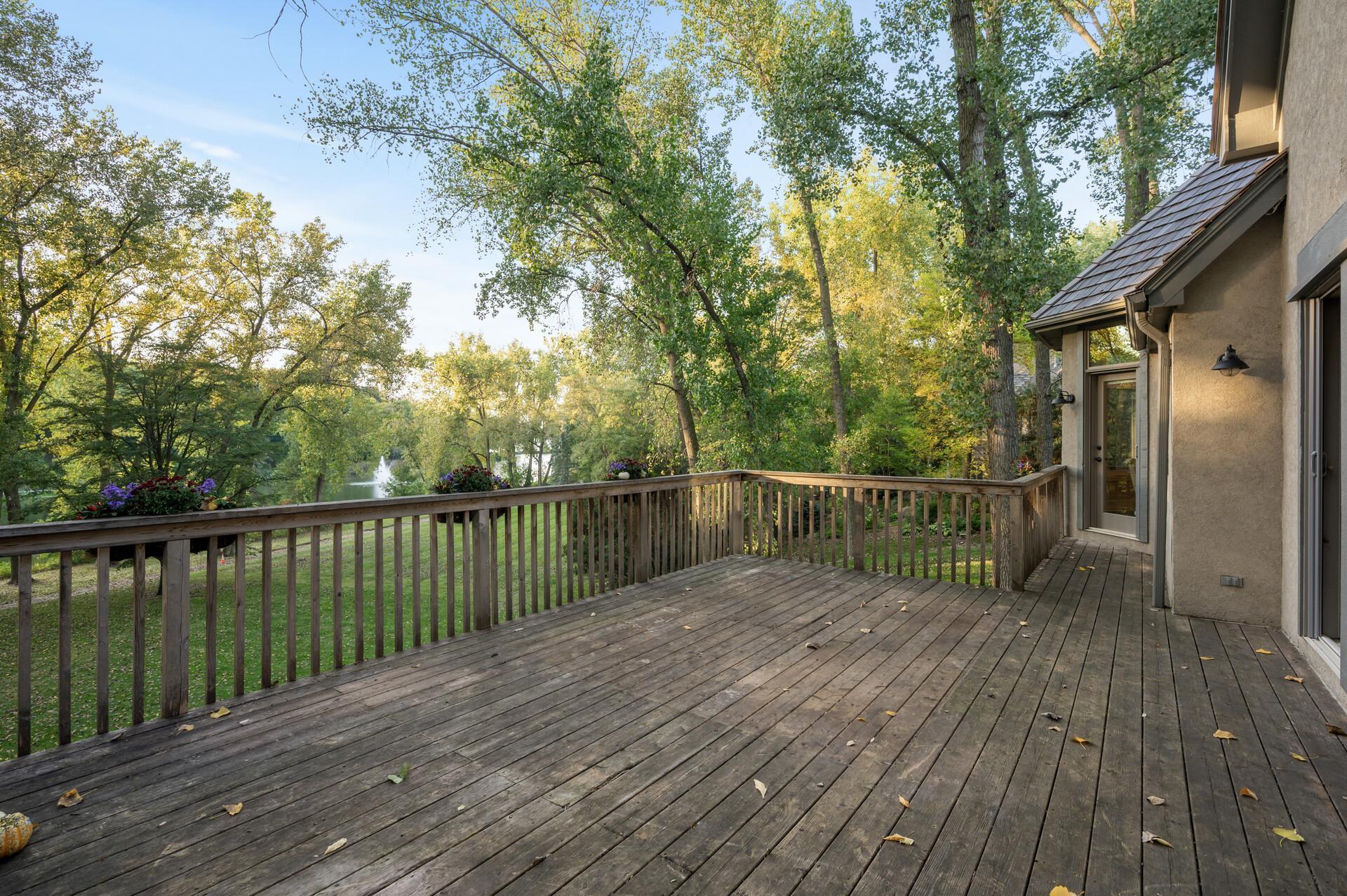 Expansive deck to enjoy tranquil views.