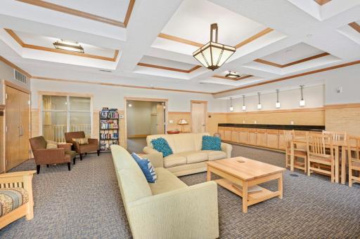Common area can be reserved for entertaining & accommodates a crowd. Plan the next family get together in the party room and take advantage of the space which features a full kitchen. Guest suite also available.