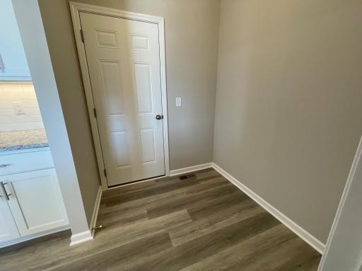 Mudroom offers easy access from the garage into the kitchen.