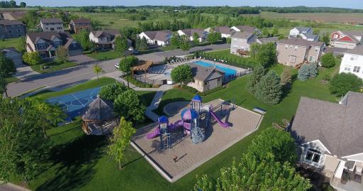 Bridle Creek neighborhood park with basketball court, gazebo, playground and pool
