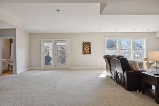 Plenty of space for a gaming table or billiard