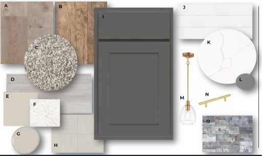 Harbor Grey interior cabinet designer inspired package.