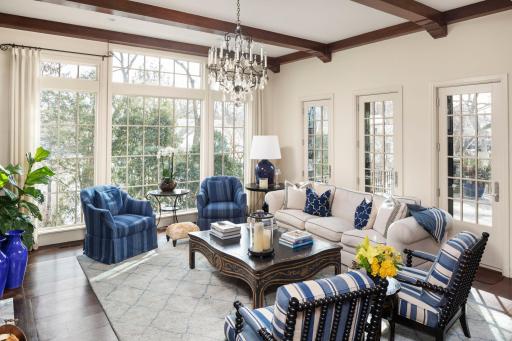 The family room seamlessly connects to a composite deck, creating a perfect indoor-outdoor retreat for relaxation and entertaining.